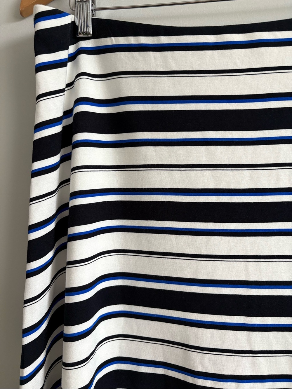 Lauren Ralph Lauren Striped A-Line Midi Skirt | Size Large - Picture 3 of 5